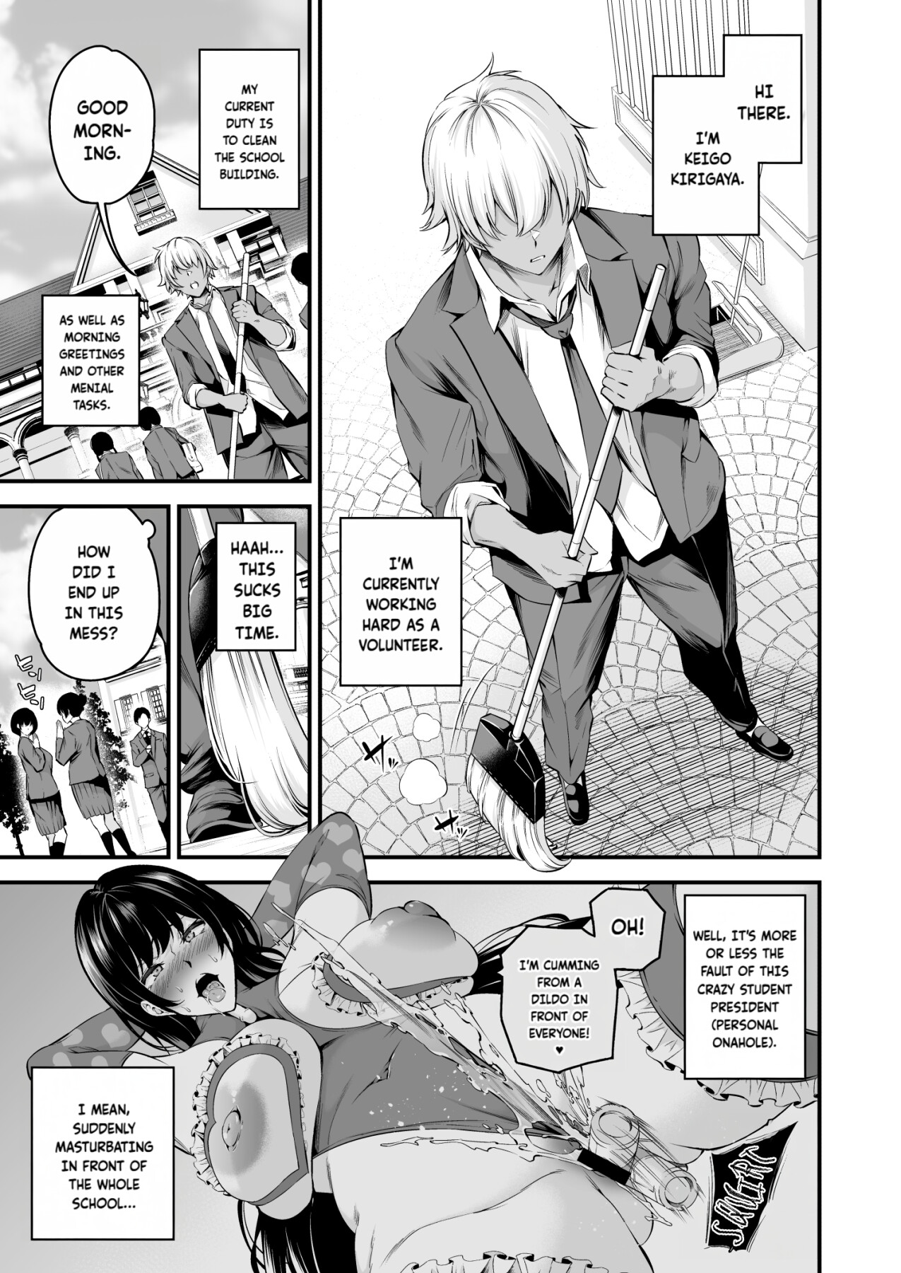 Hentai Manga Comic-The sow principal of Shiramine Academy PROLOGUE-Read-2